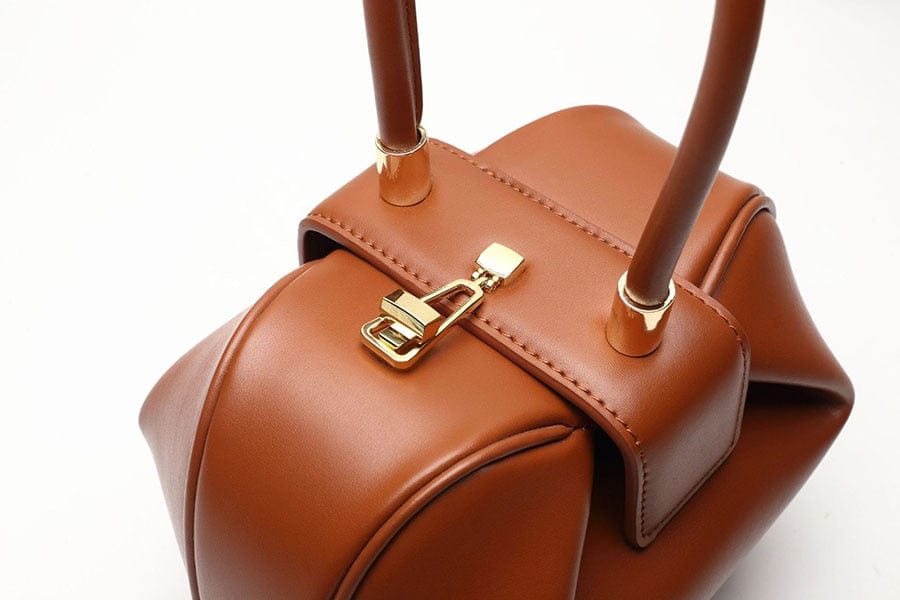Donna Mini Round Hobo Dumpling Leather Tote - - Luxury bags by WAAMII