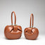 Donna Mini Round Hobo Dumpling Leather Tote - Big Camel - Luxury bags by WAAMII