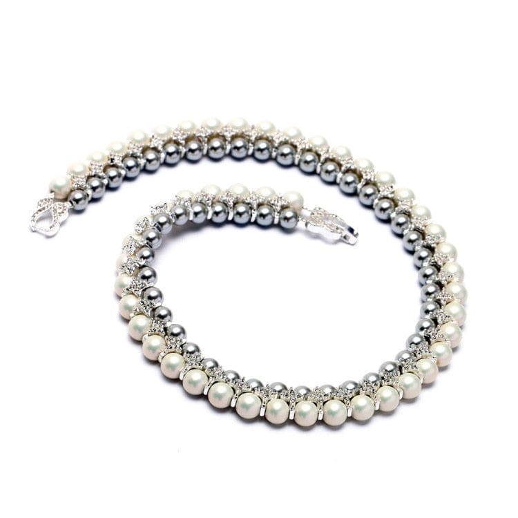 Double Layer Simulated Pearl Choker Necklace 50CM - - Luxury Jewelry by WAAMII