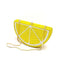 Double Sided Full Crystal Metallic Lemon Orange Fruit Clutch Evening Purse - - Luxury bags by WAAMII