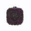 Double Sided Hollow Out Full Crystal Mini Box Clutch Evening Purse bags WAAMII