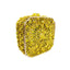 Double Sided Hollow Out Full Crystal Mini Box Clutch Evening Purse - yellow - Luxury bags by WAAMII