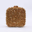 Double Sided Hollow Out Full Crystal Mini Box Clutch Evening Purse bags WAAMII