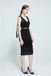 Elastic Metallic Mirror Gold Black Tone Thin Waist Belt - - Luxury Accessories by WAAMII