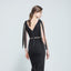 Elastic Metallic Mirror Gold Black Tone Thin Waist Belt - - Luxury Accessories by WAAMII