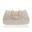 Elegant Diamond Clasp Glittery Clutch Purse - champagne color - Luxury bags by WAAMII