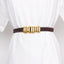 Elegant Patchwork Asymmetrical Women Belt - coffee One Size - Luxury Accessories by WAAMII