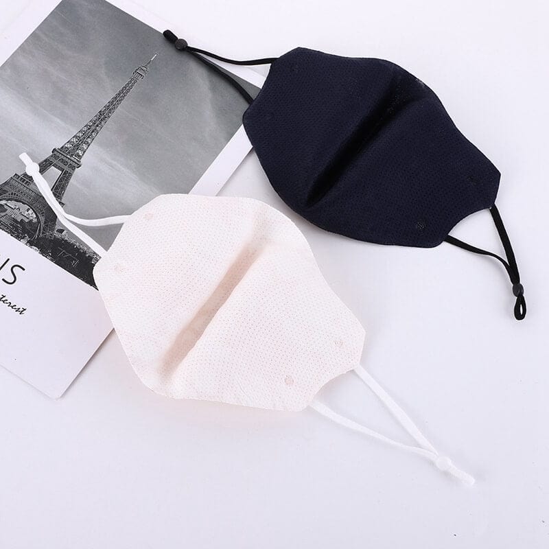 Embroidered Fabric Lace Face Mask-M22 - - Luxury Accessories by WAAMII