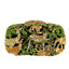 Fancy Crystal Animal Jungle Clutch Bag - Green Black - Luxury bags by WAAMII
