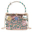 Floral Hollow Out Metallic Cage Clutch - Pink L18xW9xH13 cm - Luxury bags by WAAMII
