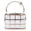 Floral Hollow Out Metallic Cage Clutch - - Luxury bags by WAAMII