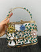 Floral Hollow Out Metallic Cage Clutch - - Luxury bags by WAAMII