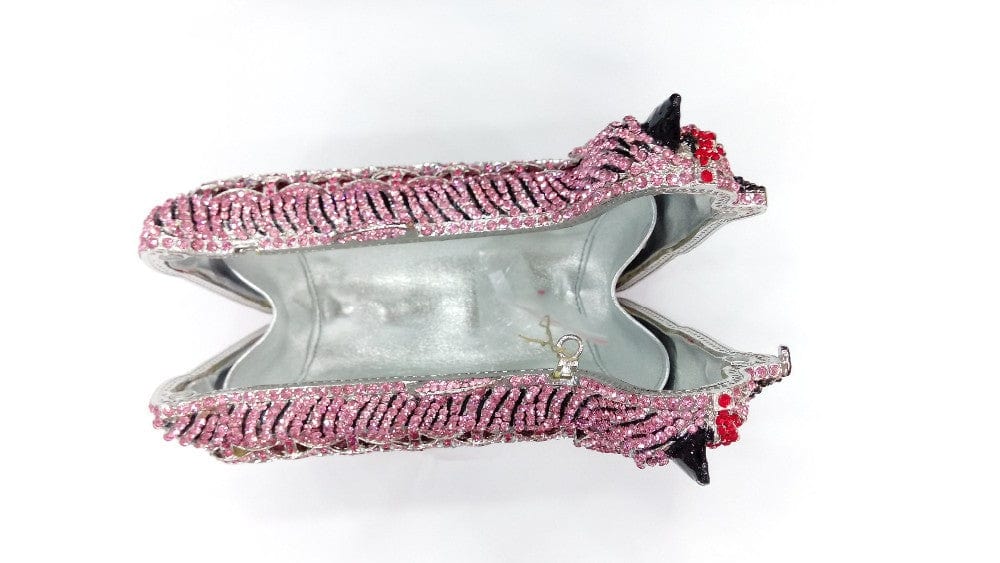 Full Crystal Doggy Puppy Clutch - - Luxury bags by WAAMII