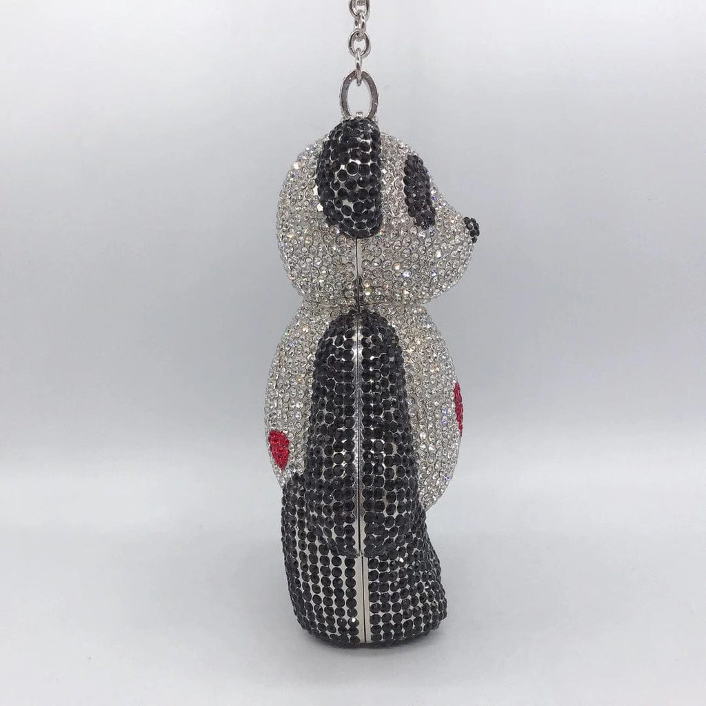 Full Diamond Love Bear Clutch Evening Purse bags WAAMII   