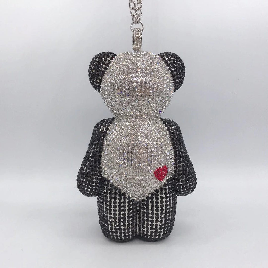 Full Diamond Love Bear Clutch Evening Purse - - Luxury bags by WAAMII