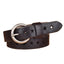 Full Grain Genuine Leather Cowskin Star Hollow Out Women's Belt - Black 90CM - Luxury Accessories by WAAMII