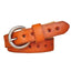 Full Grain Genuine Leather Cowskin Star Hollow Out Women's Belt - Orange 90CM - Luxury Accessories by WAAMII