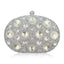 Giant Light Rhinestones Peafowl Clutch - silver - Luxury bags by WAAMII