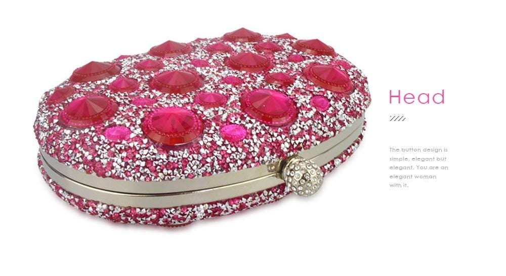 Giant Light Rhinestones Peafowl Clutch - - Luxury bags by WAAMII