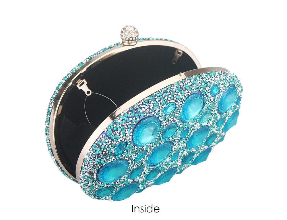 Giant Light Rhinestones Peafowl Clutch - - Luxury bags by WAAMII