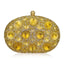 Giant Light Rhinestones Peafowl Clutch - gold - Luxury bags by WAAMII