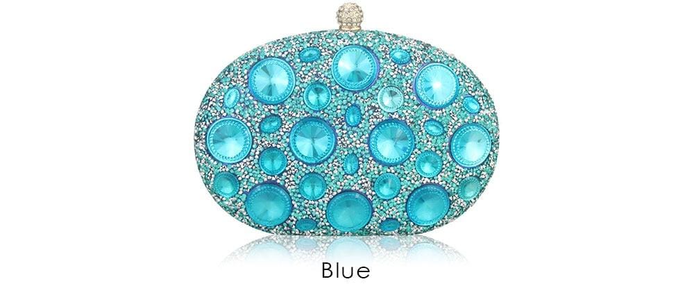Giant Light Rhinestones Peafowl Clutch - - Luxury bags by WAAMII