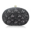 Giant Light Rhinestones Peafowl Clutch - black - Luxury bags by WAAMII