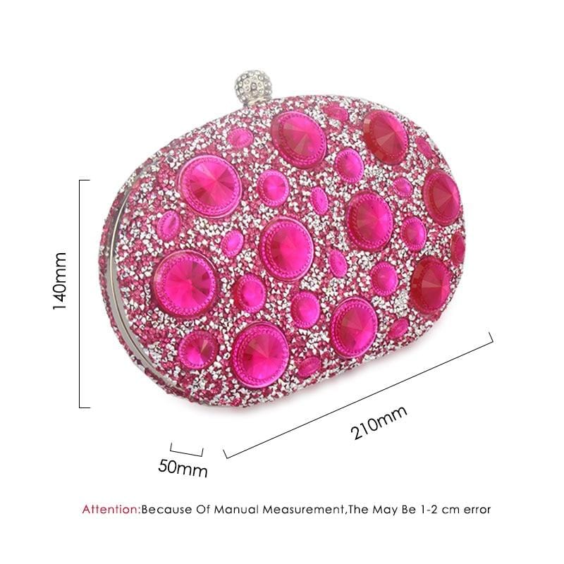 Giant Light Rhinestones Peafowl Clutch - - Luxury bags by WAAMII