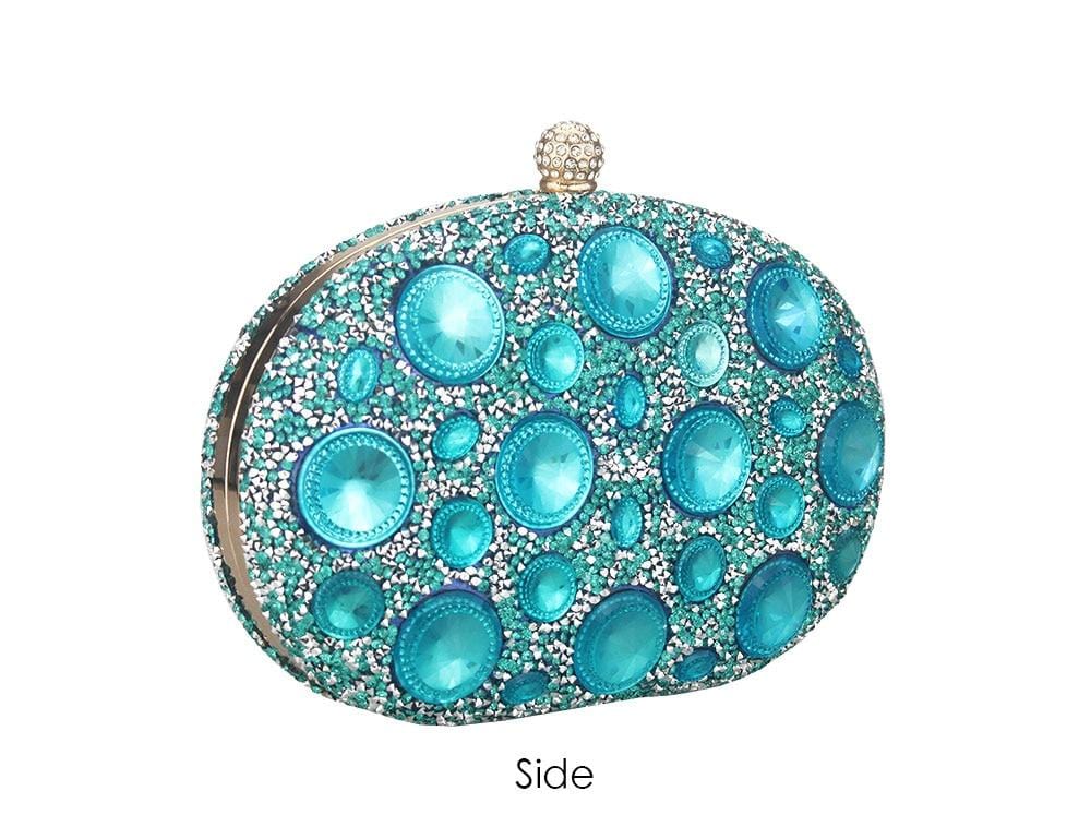 Giant Light Rhinestones Peafowl Clutch - - Luxury bags by WAAMII