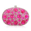 Giant Light Rhinestones Peafowl Clutch - pink - Luxury bags by WAAMII