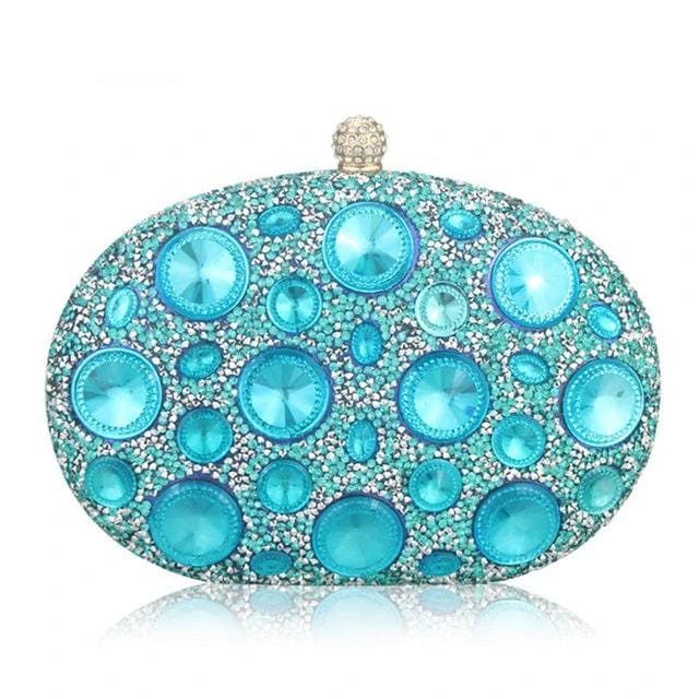 Giant Light Rhinestones Peafowl Clutch - - Luxury bags by WAAMII