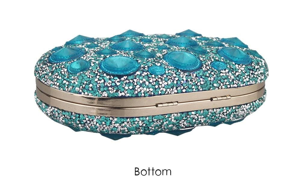 Giant Light Rhinestones Peafowl Clutch - - Luxury bags by WAAMII