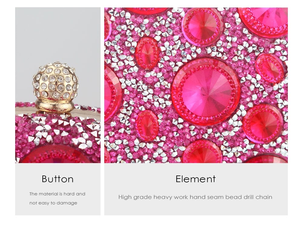 Giant Light Rhinestones Peafowl Clutch - - Luxury bags by WAAMII