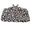 Gina Rhinestone Clutch Evening Bag - GRAY - Luxury bags by WAAMII