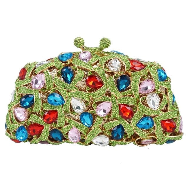 Gina Rhinestone Clutch Evening Bag - n - Luxury bags by WAAMII