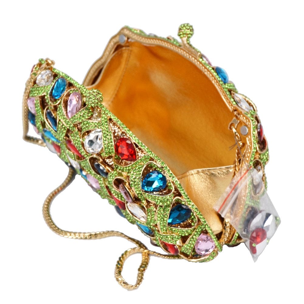 Gina Rhinestone Clutch Evening Bag - - Luxury bags by WAAMII