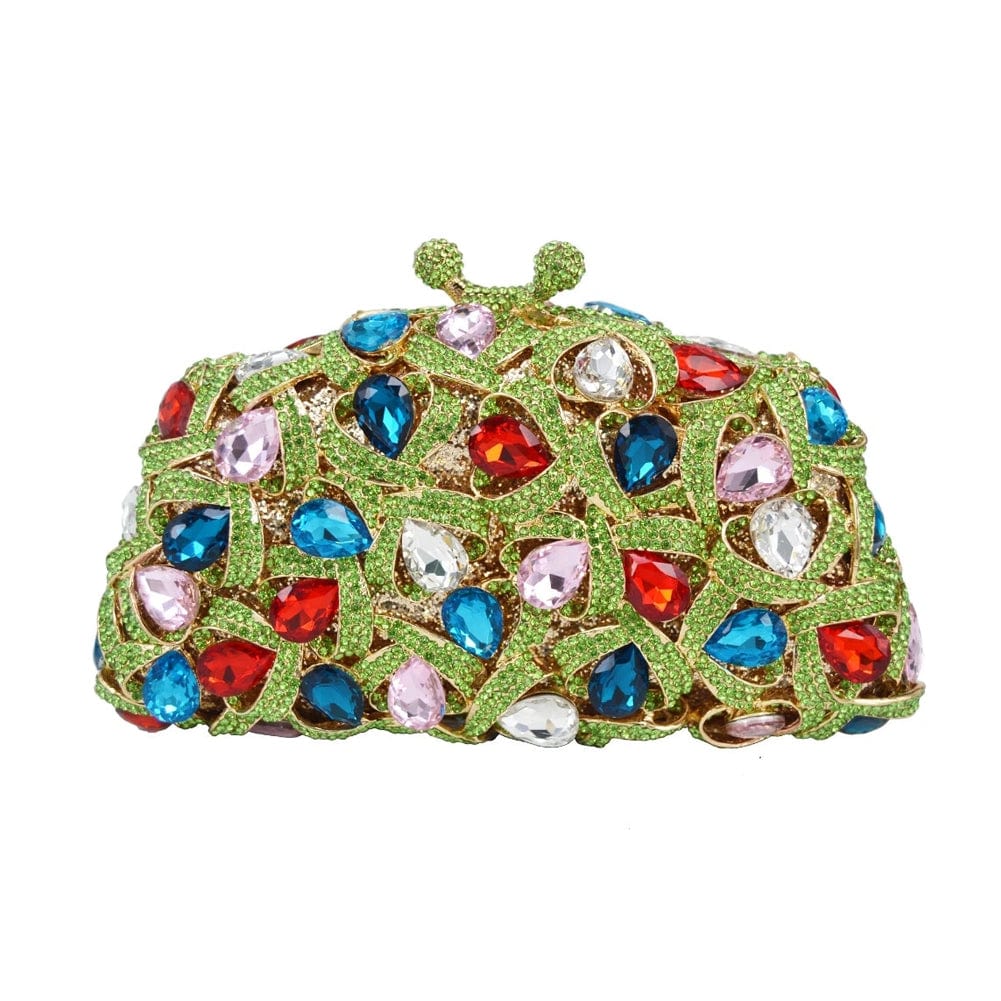 Gina Rhinestone Clutch Evening Bag - - Luxury bags by WAAMII