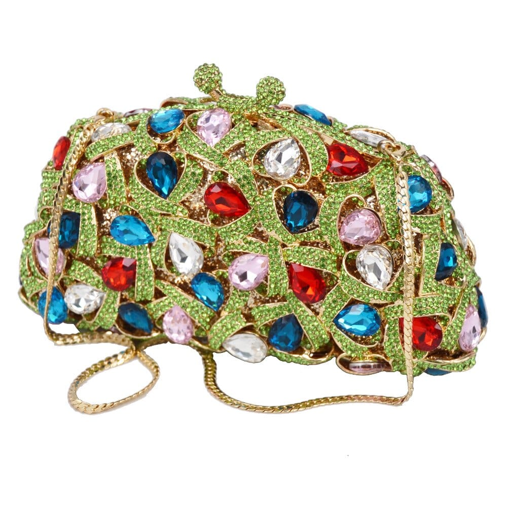 Gina Rhinestone Clutch Evening Bag - - Luxury bags by WAAMII