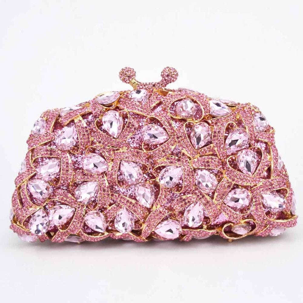 Gina Rhinestone Clutch Evening Bag - - Luxury bags by WAAMII