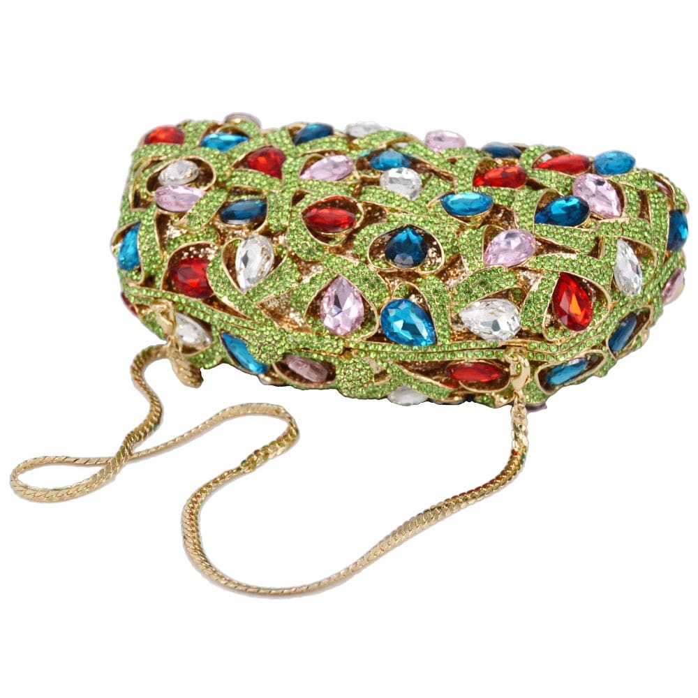 Gina Rhinestone Clutch Evening Bag - - Luxury bags by WAAMII