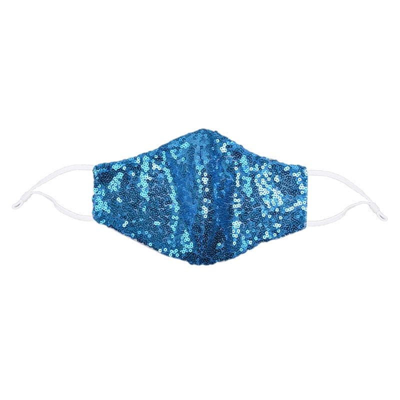 Glitter Sparkle Pattern Fashion Masks For Women-S89-Multiple Colors - Lake blue For Kids - Luxury Accessories by WAAMII