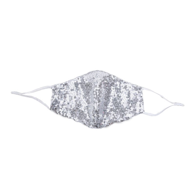 Glitter Sparkle Pattern Fashion Masks For Women-S89-Multiple Colors - Silver For Kids - Luxury Accessories by WAAMII