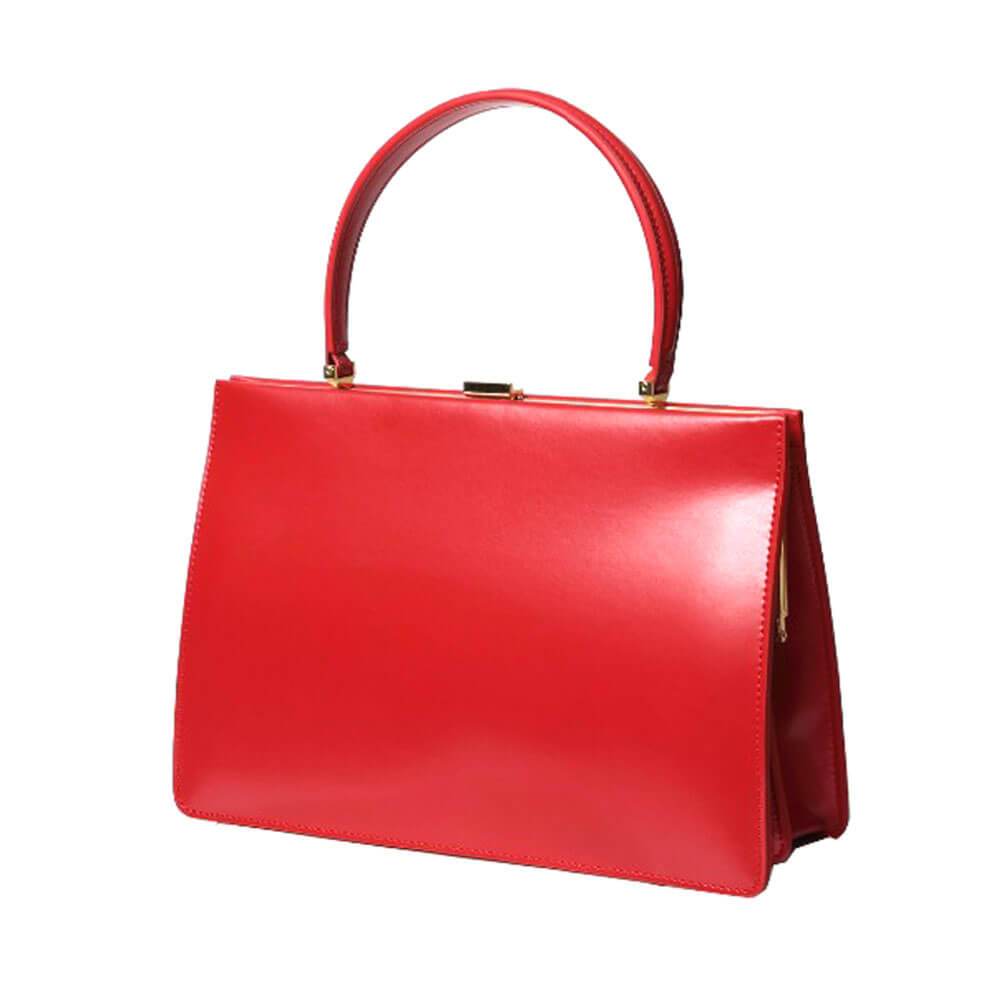 Gold Clip Buckle Top Genuine Leather Tote Lady Business Bag - - Luxury bags by WAAMII