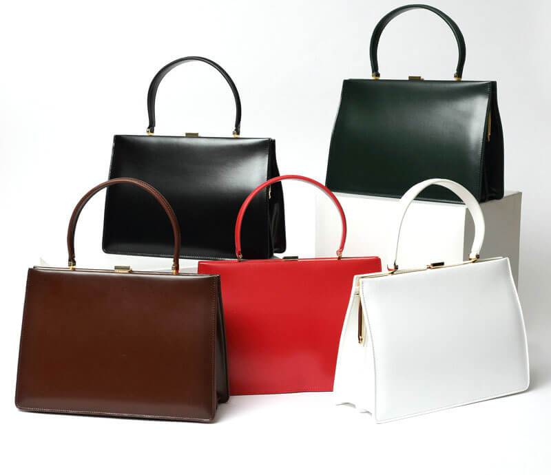 Gold Clip Buckle Top Genuine Leather Tote Lady Business Bag - - Luxury bags by WAAMII