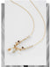 Gold Plated Natural Stone Drop Long Necklace - - Luxury Jewelry by WAAMII