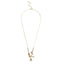 Gold Plated Natural Stone Drop Long Necklace - - Luxury Jewelry by WAAMII