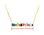 Gold Plated Rainbow AAA Cubic Zirconia Tennis Chain Necklace Choker - - Luxury Jewelry by WAAMII