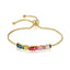 Gold Plated Rainbow AAA Cubic Zirconia Tennis Chain Necklace Choker - Type C Bracelet - Luxury Jewelry by WAAMII