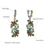 Green Zircon Floral Vintage Statement Earrings - - Luxury Jewelry by WAAMII