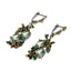 Green Zircon Floral Vintage Statement Earrings - - Luxury Jewelry by WAAMII